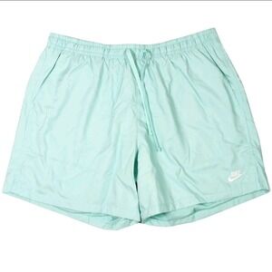 Nike Men's Sportswear Woven Lined Flow Shorts Mint Green DR5678-382 Size XL